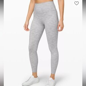 Lululemon Wunder Under High-Rise in the Wee Are From Space Ice Grey Alpine White
